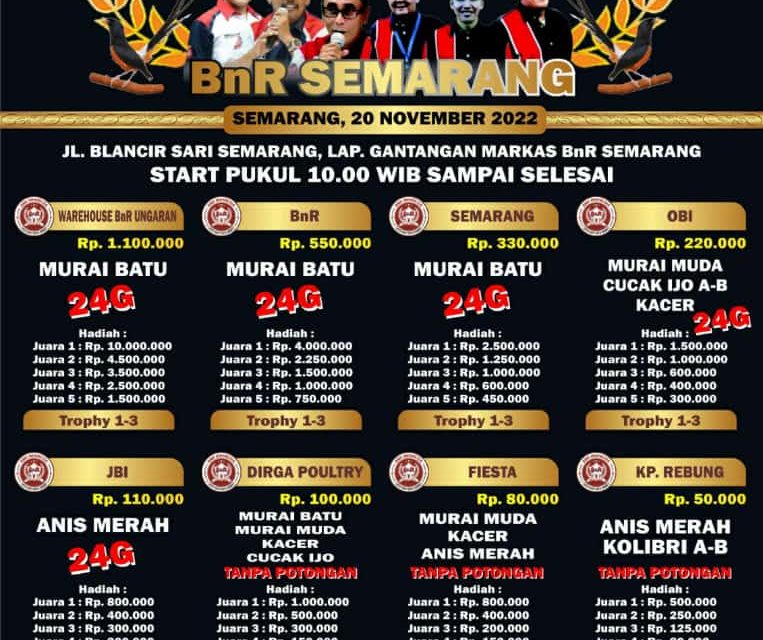 Brosur Murai Batu Fiesta Feat BnR Semarang (15/11/2022)