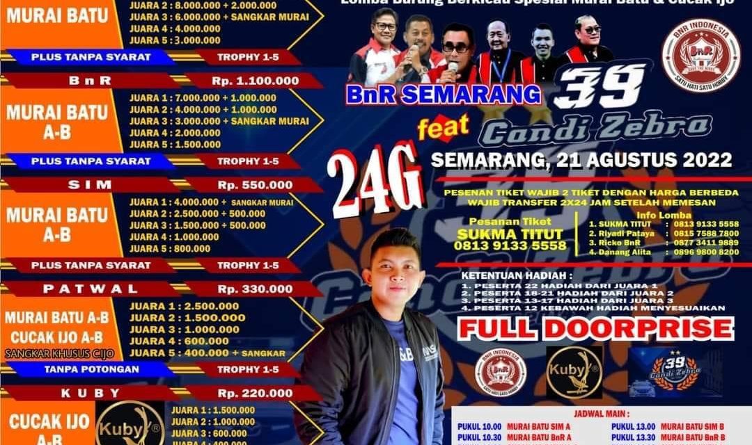 Brosur BnR Semarang 39 Feat  Candi Zebra (15/08/2022)
