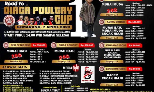 Brosur Road To Dirga Poultry Cup 1 Feat BnR Semarang 07 April 2023