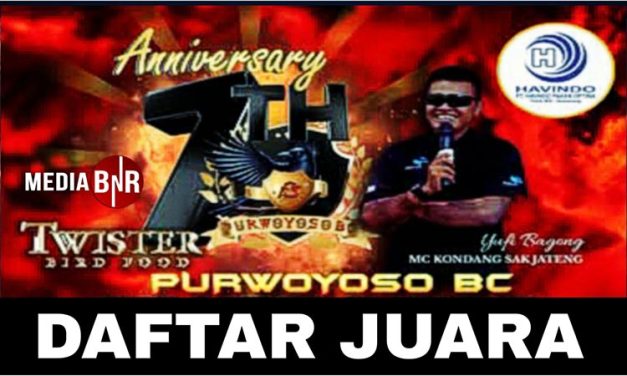 Daftar Juara 7th Anniversary Purwoyoso BC Semarang (13/04/2025)