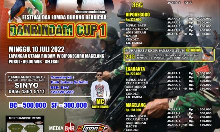 Brosur DANRINDAM CUP I Magelang(09/06/2022)