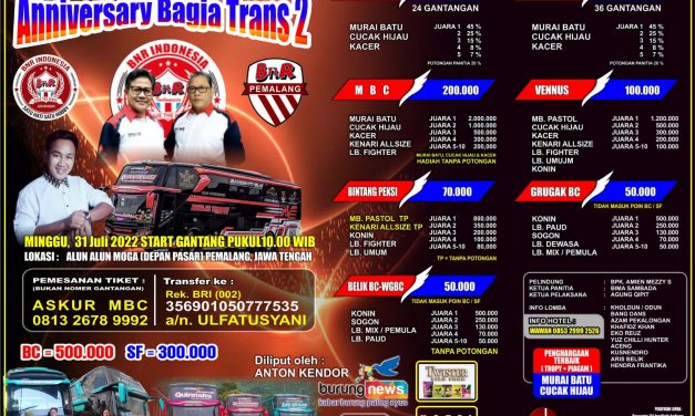 Anniversary Bagja Trans2 Pemalang (09/06/2022)