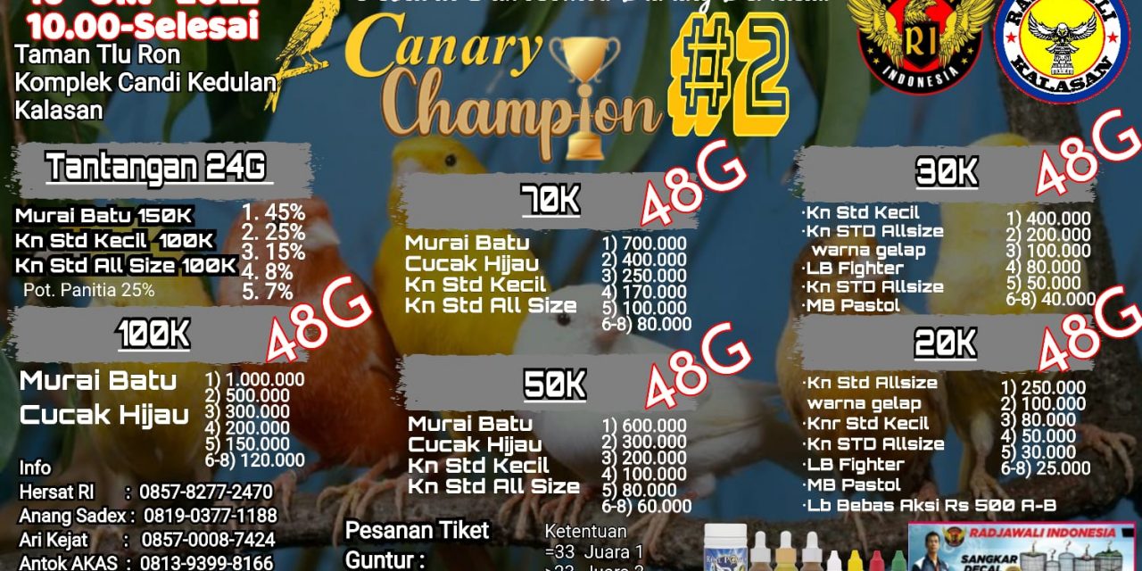 Brosur Canary Champion  2 Yogyakarta (22/09/2022)