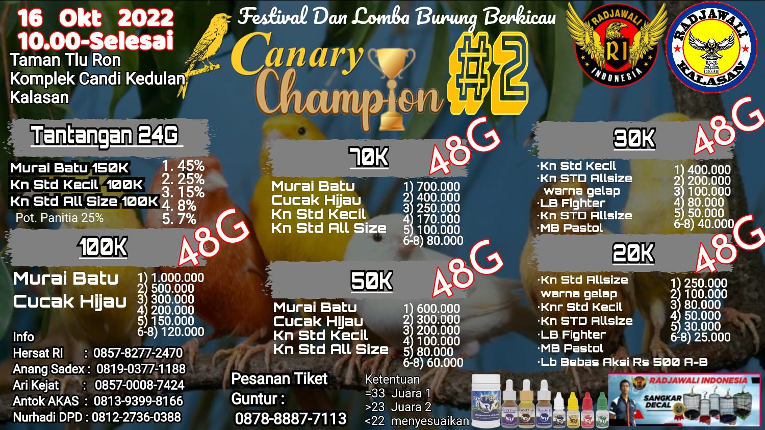 Brosur Canary Champion  2 Yogyakarta (22/09/2022)