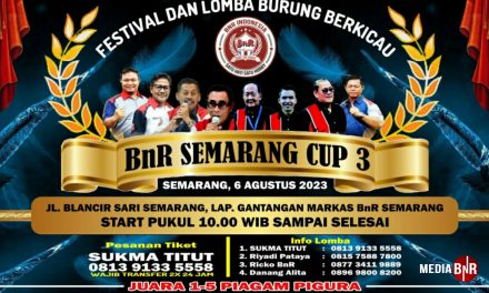Ojo Kelalen Bolo Kiman 06 Agustus 2023 Di BnR Semarang Cup 3 – Pakem BnR Ajuan Terbuka, Lokasi Istimewa & Hadiah Tanpa Potongan
