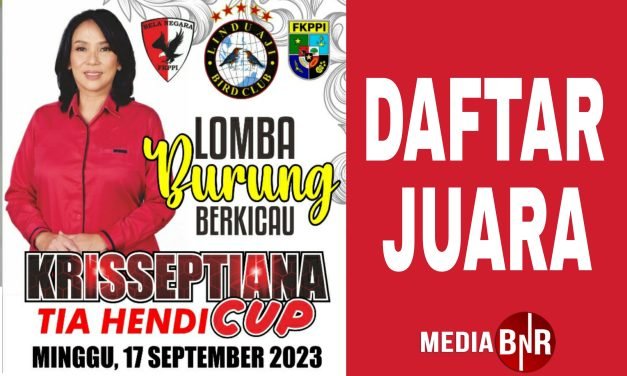 Daftar Juara Krisseptiana Tia Hendi Cup Semarang (17/09/2023)