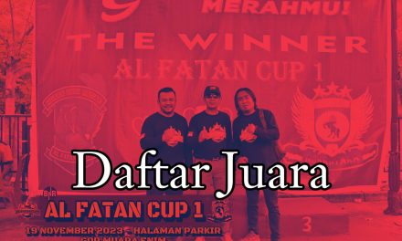 DAFTAR JUARA	 AL FATAN CUP 1	 MUARA ENIM , 19 NOVEMBER 2023